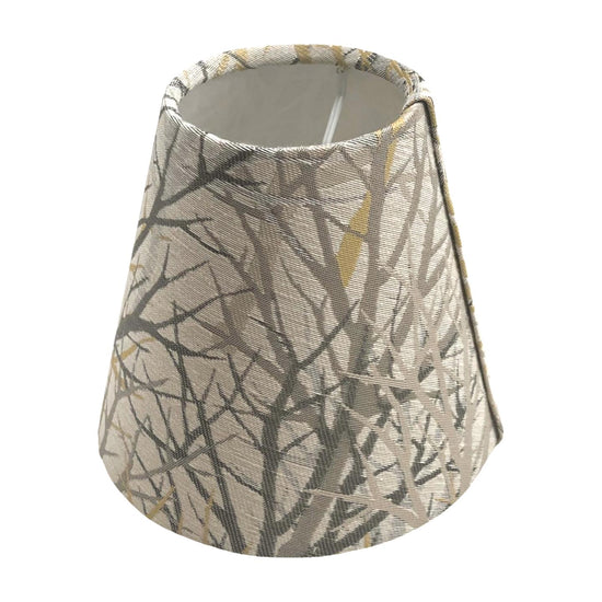 Bolderwood Gold Candle Clip Lampshade, Handmade Lampshades, Handmade Lamp Shade, Clip On Lampshade, Tree Lampshade - BlueCrocusTextiles