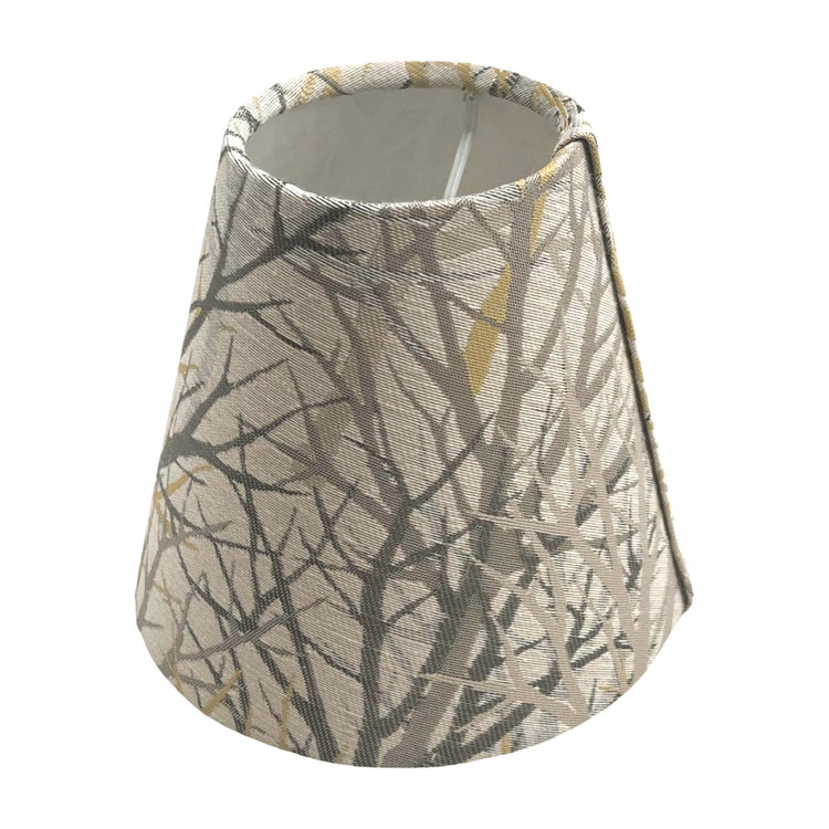 Bolderwood Gold Candle Clip Lampshade, Handmade Lampshades, Handmade Lamp Shade, Clip On Lampshade, Tree Lampshade - BlueCrocusTextiles