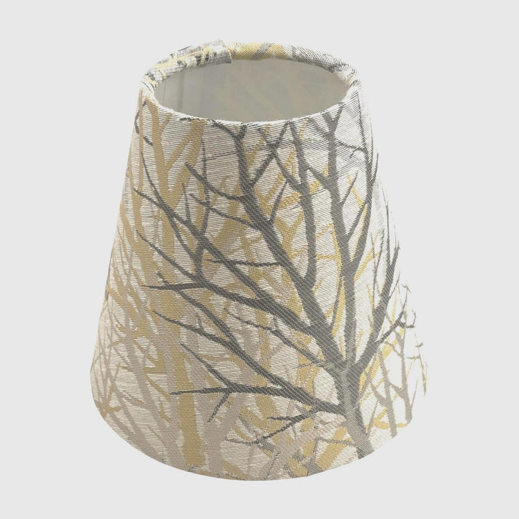 Bolderwood Gold Candle Clip Lampshade, Handmade Lampshades, Handmade Lamp Shade, Clip On Lampshade, Tree Lampshade - BlueCrocusTextiles