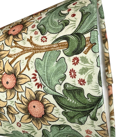 William Morris Candle Clip Lampshade with Orchid Buttercup Cream Fabric - BlueCrocusTextiles