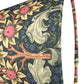 William Morris Candle Clip Lampshade with Orchid Nightshade Navy Fabric - BlueCrocusTextiles