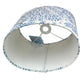 Oval Somerset Blue Handmade Lampshade, Handmade Lampshades, Table Lampshades, Ceiling Lamp shades, Blue Lampshade, Handmade Lamp Shade - BlueCrocusTextiles