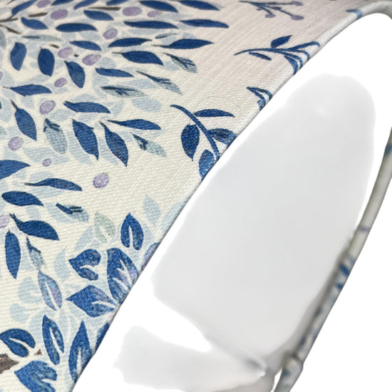 Oval Somerset Blue Handmade Lampshade, Handmade Lampshades, Table Lampshades, Ceiling Lamp shades, Blue Lampshade, Handmade Lamp Shade - BlueCrocusTextiles
