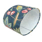 Oval Chanterelle Navy Blue Handmade Lampshade, Table Lampshades, Ceiling Lamp shades, Blue Lampshade, Handmade Lamp Shade - BlueCrocusTextiles