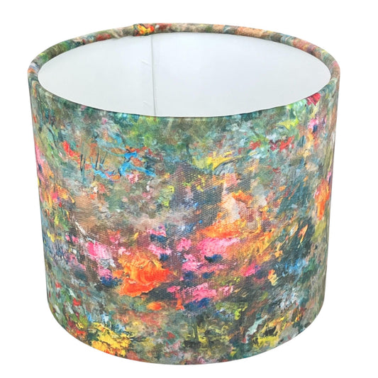 Handmade Drum Lampshade Renoir Handmade Lampshades, Bedside Lamp, Ceiling Lamp shade, Handmade Lamp Shade, Table Lamp - BlueCrocusTextiles