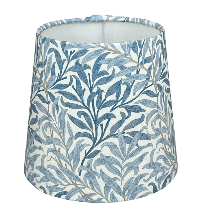 Empire Handmade Lampshade with William Morris Willow Bough Azure Fabric - BlueCrocusTextiles