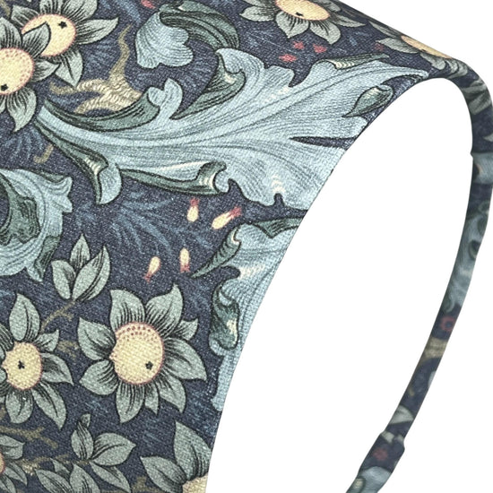 Empire Handmade Lampshade with William Morris Orchid Bluebell Fabric - BlueCrocusTextiles