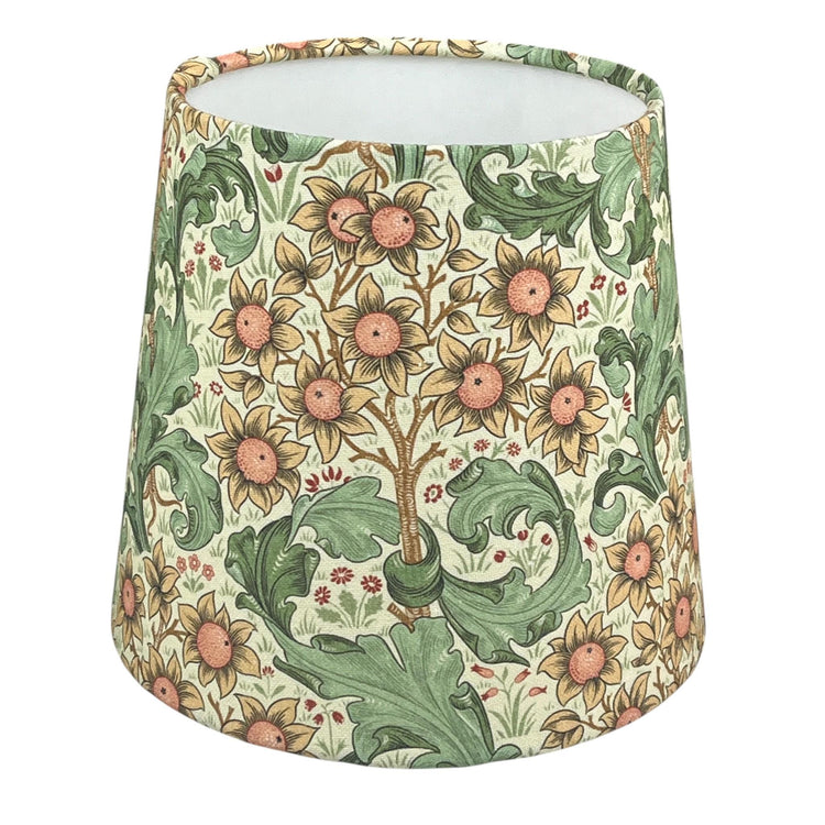 Empire Handmade Lampshade with William Morris Orchid Cream Fabric - BlueCrocusTextiles