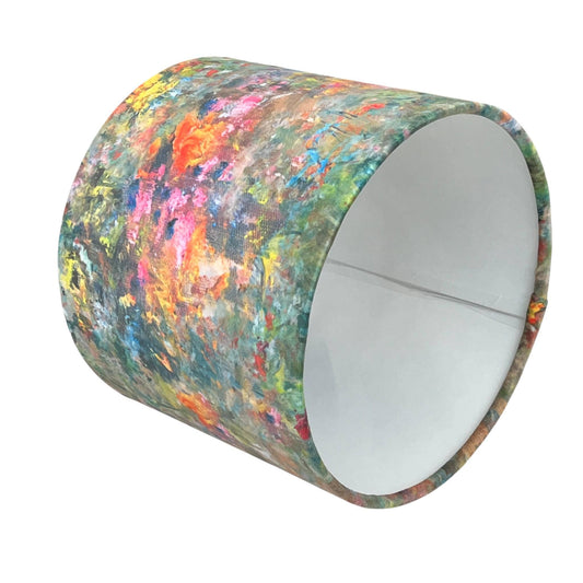 Handmade Drum Lampshade Renoir Handmade Lampshades, Bedside Lamp, Ceiling Lamp shade, Handmade Lamp Shade, Table Lamp - BlueCrocusTextiles