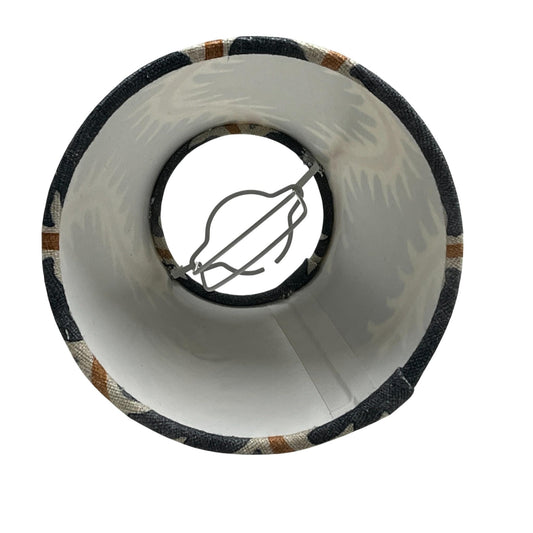 Helter Slate Candle Clip Lampshade, Handmade Lampshades, Table Lampshades, Blue Lampshade, Handmade Lamp Shade, Clip On Lampshade - BlueCrocusTextiles