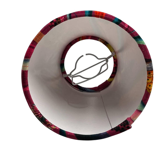 Botanical Velvet Candle Clip Lampshade in Pink, Chandelier Lampshades, Clip On Lampshade - BlueCrocusTextiles
