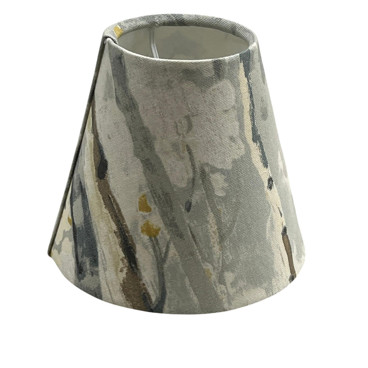 Abstract Candle Clip Lampshade with Tree Design, Handmade Lampshades, Handmade Lamp Shade, Clip On Lampshade, Chandelier Lampshade - BlueCrocusTextiles
