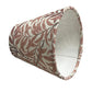William Morris Candle Clip Lampshade with Willow Bough Rust, Handmade Lampshade, Clip On Lampshade, Leaf Lampshade - BlueCrocusTextiles