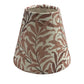 William Morris Candle Clip Lampshade with Willow Bough Rust, Handmade Lampshade, Clip On Lampshade, Leaf Lampshade - BlueCrocusTextiles
