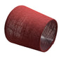 Empire Handmade Lampshade with Red Hessian Fabric - BlueCrocusTextiles