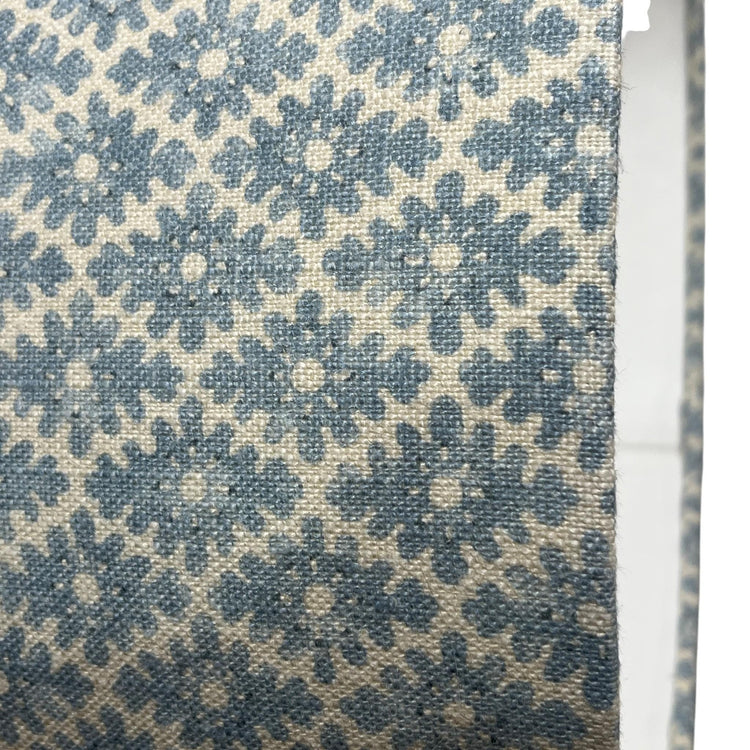 Oval Ashfield Blue Handmade Lampshade, Handmade Lampshades, Table Lampshades, Ceiling Lamp shades, Blue Lampshade, Handmade Lamp Shade - BlueCrocusTextiles