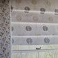 Beautiful hand made roman blind windows treatment with embroidered trees 4 colour ways to choose from - Blue Crocus Textiles