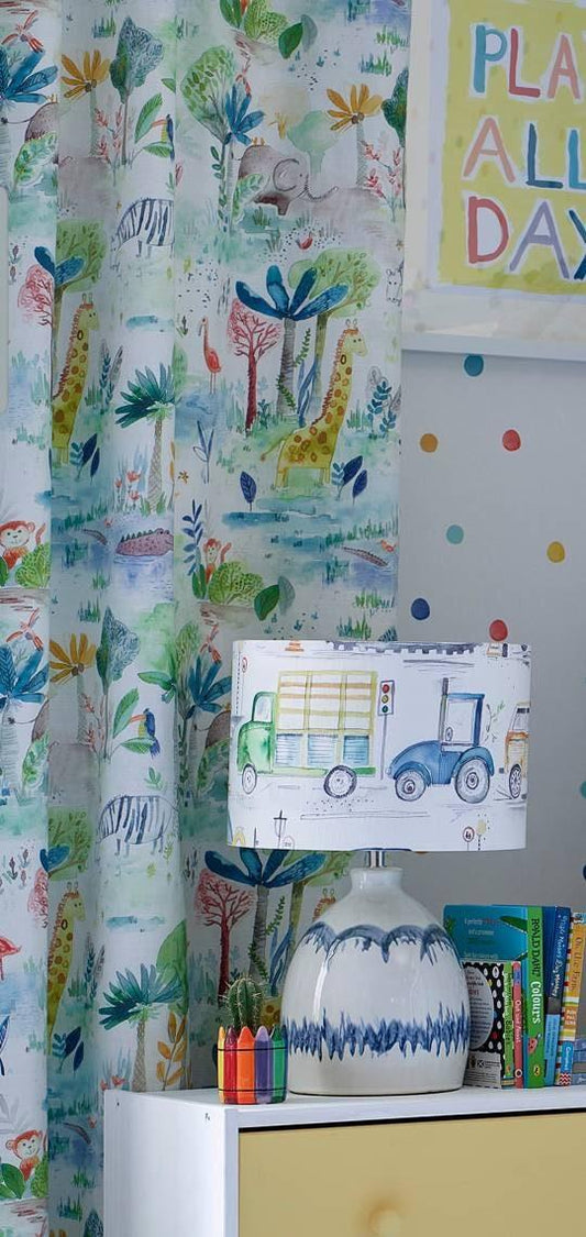 Beautiful handcrafted children curtains - Blue Crocus Textiles