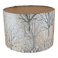 Bolderwood Gold Handmade Lampshade Grey - Blue Crocus Textiles