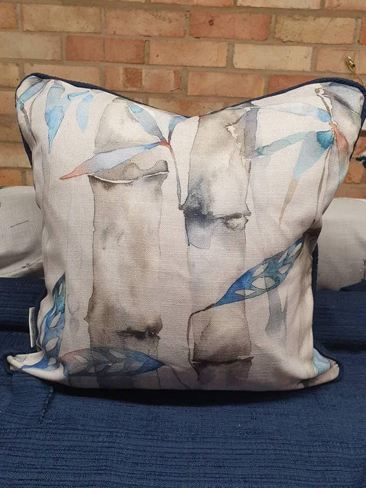 Decorative cushion scatter cushion made from kanto by voyage maison fabric Cushion - Blue Crocus Textiles