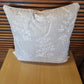 Embroidered Floral Cushion Cover with Piping - Blue Crocus Textiles