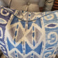 Extra Large Watercolour Geometric Cushion - Blue Crocus Textiles