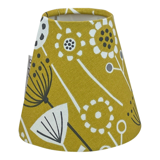 Handmade Candle Clip Lampshade - Bergen - Blue Crocus Textiles