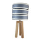 Handmade striped fabric design lamp drum lamp fabric lampshade - Blue Crocus Textiles