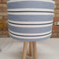 Handmade striped fabric design lamp drum lamp fabric lampshade - Blue Crocus Textiles