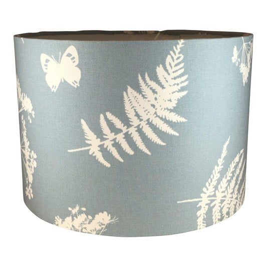 Handmade Drum Lampshade - Blue Crocus Textiles