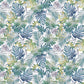 Palm Leaves Fabric from Fibre Naturelle - Blue Crocus Textiles