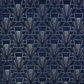 Art Deco Cushion - Blue Crocus Textiles