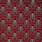 Extra Large Art Deco Cushion - Blue Crocus Textiles