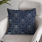 Large Art Deco Cushion - Blue Crocus Textiles