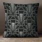Art Deco Cushion - Blue Crocus Textiles