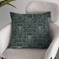 Art Deco Cushion - Blue Crocus Textiles