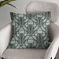 Extra Large Art Deco Cushion - Blue Crocus Textiles