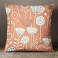 Contemporary Floral Double Sided Cushion - Blue Crocus Textiles