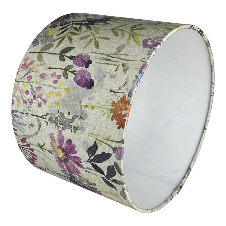 Handmade Floral Lampshade - Blue Crocus Textiles