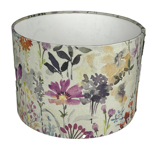 Handmade Floral Lampshade - Blue Crocus Textiles