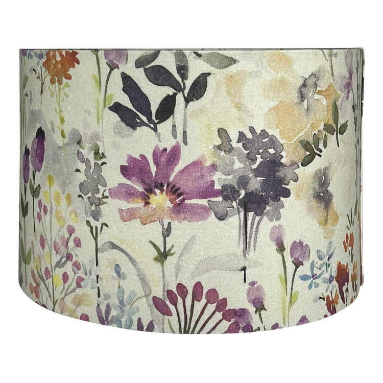 Handmade Floral Lampshade - Blue Crocus Textiles