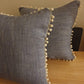 Luxury Bespoke Denim Cushion - Blue Crocus Textiles