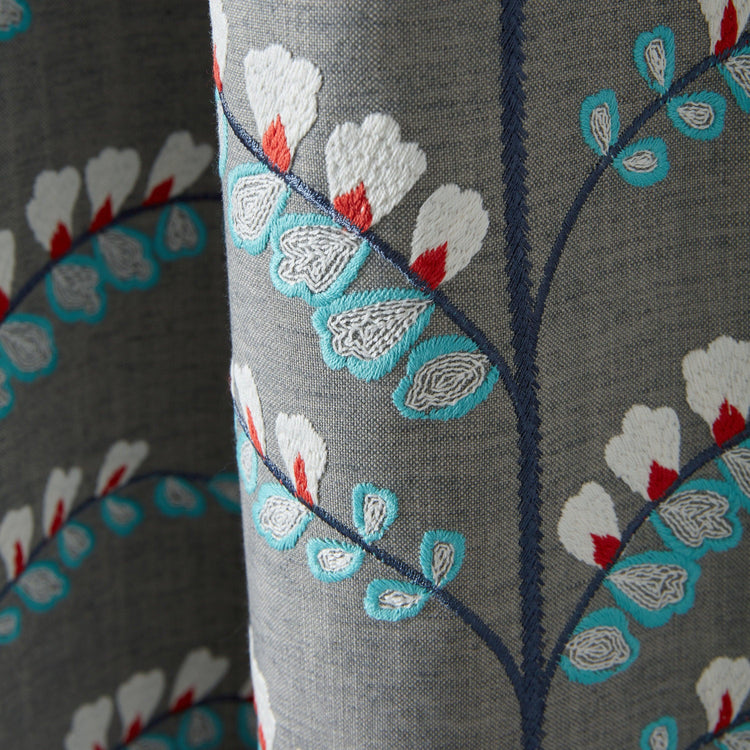 Luxury Made to Measure Curtains - Fryetts Portland - Blue Crocus Textiles