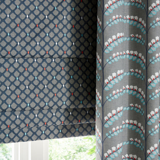 Luxury Made to Measure Curtains - Fryetts Portland - Blue Crocus Textiles