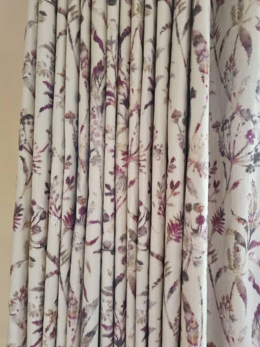 Luxury Made to Measure Curtains - Porter & Stone Bilbury - Blue Crocus Textiles