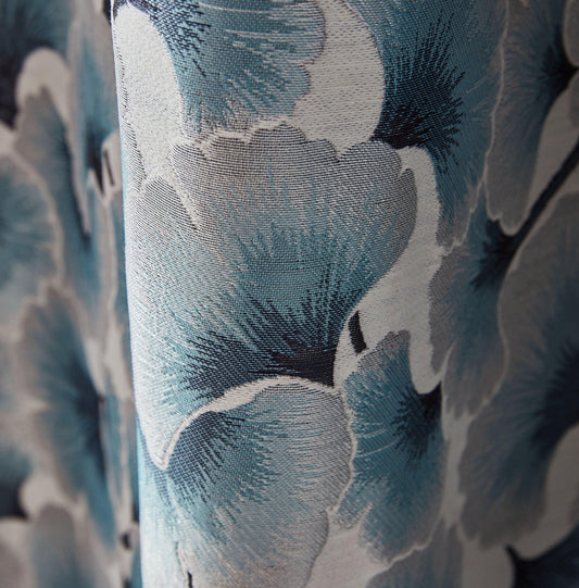 Luxury Made to Measure Curtains - Porter & Stone Ginko - Blue Crocus Textiles