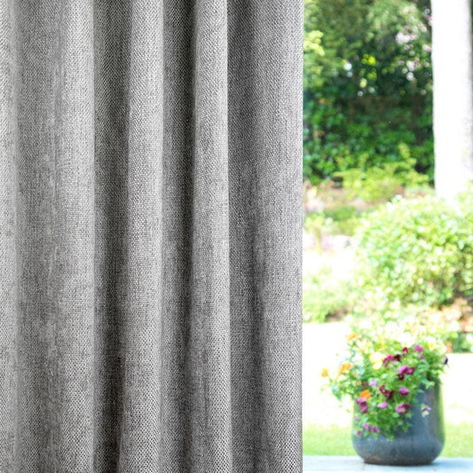 Made to measure curtains in a textured plain fabric - Blue Crocus Textiles