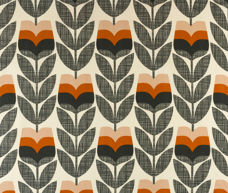 Orla Kiely Rosebud Orange - Blue Crocus Textiles