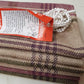 Roman blinds handcrafted made to measure linded fabric Melrose tartan by Porter stone - Blue Crocus Textiles