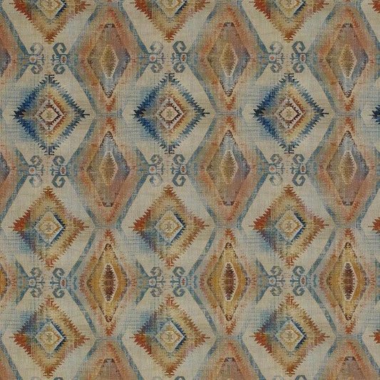 Santa Cruz Fabric in Teal - Porter & Stone - Blue Crocus Textiles